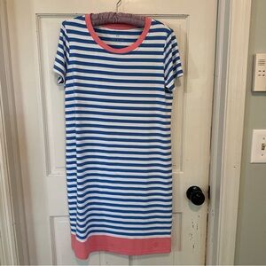 Southern Tide Stripe Tshirt Dress Pink & Blue size small‎